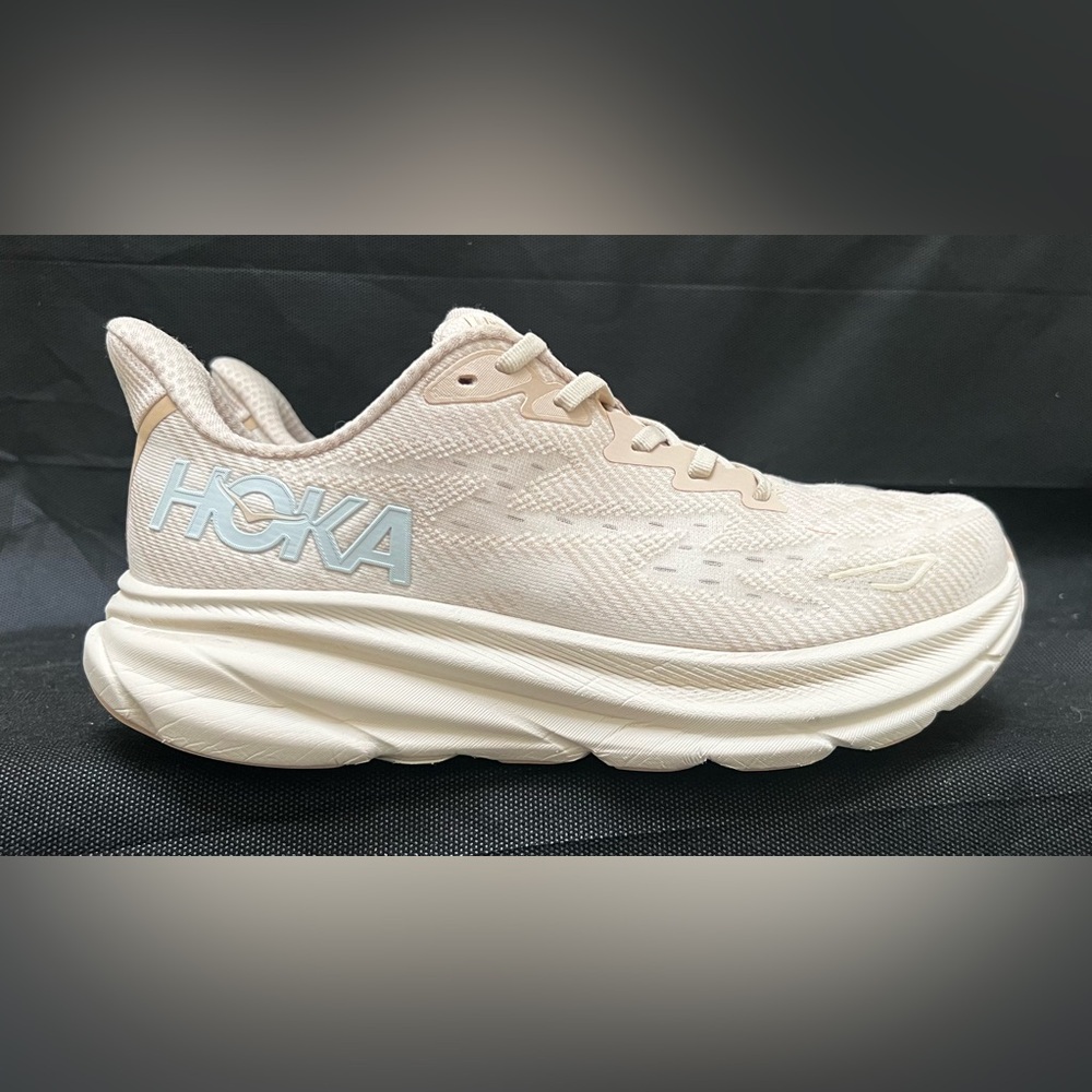 Hoka Women's Athletic Shoes in Cream and White